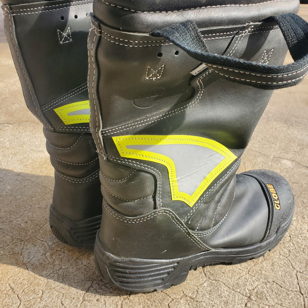 Globe Shadow Structural Fire Boots Black Leather … - image 4